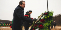 В Долине Славы состоялась церемония захоронения останков советских воинов, погибших в годы Великой Отечественной войны - Город Североморск